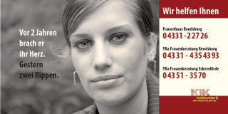 Plakat - Gewalt gegen Frauen